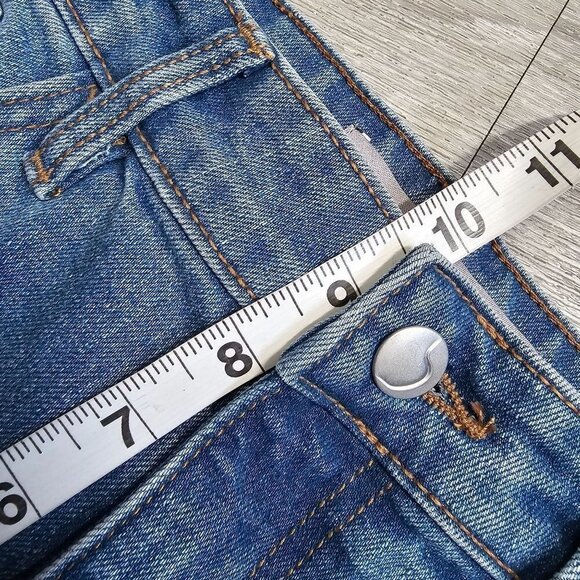 Joe's Jeans Mid-Rise Distressed Tomboy Slim Jeans Pockets Blue Women Size 25 NWT - Picture 10 of 12